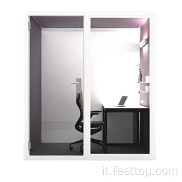 Office Booth Big Space completamente attrezzato Doppio insonorizzato